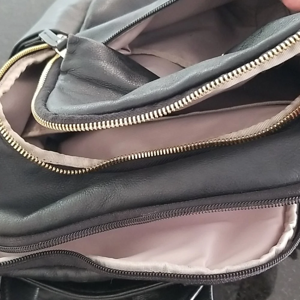 Tumi Daniella Leather Backpack In Gobi Tan /Silver